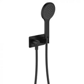 Fienza Kaya Hand Shower and Hook Soft Square Plate - Matte Black